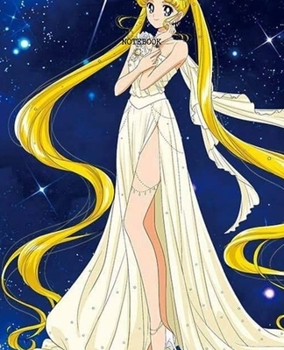 Notebook: Sailor Moon Anime Soft Glossy Cover College Ruled Pages Book 7.5 x 9.25 Inches 110 Pages