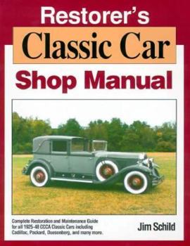 Paperback Restorer's Classic Car Shop Manual Book