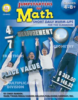 Paperback Jumpstarters for Math, Grades 4 - 8 Book