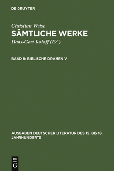 Hardcover Biblische Dramen V [German] Book