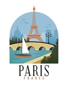 Paris France: Graph Paper Notebook, 6x9 Inch, 120 pages