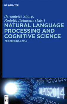 Hardcover Natural Language Processing and Cognitive Science: Proceedings 2014 Book