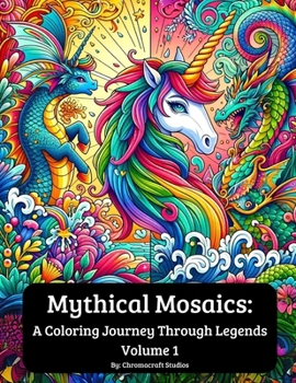 Paperback Mythical Mosaics: A Coloring Journey Through Legends: Volume 1 Book