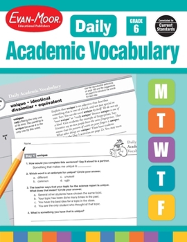 Paperback Daily Academic Vocabulary, Grade 6 Teacher Edition Book