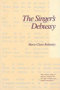 Hardcover The Singer's Debussy Book