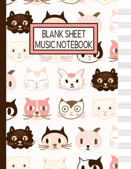 Blank Sheet Music Notebook: Music Manuscript Staff Paper for Musicians (108 pages, 12 staves per page)