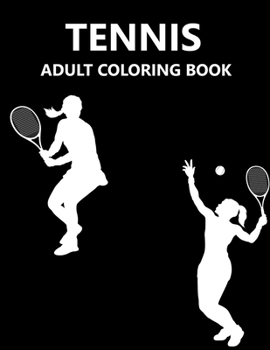 Paperback Tennis Adult Coloring Book