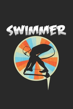 Paperback Swimmer: 6x9 Swimmingl - dotgrid - dot grid paper - notebook - notes Book