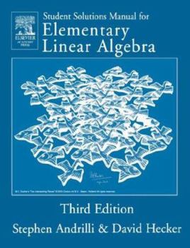 Paperback Solutions Manual for Elementary Linear Algebra Book