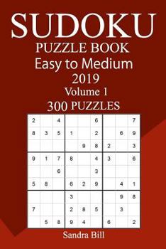 Paperback 300 Easy to Medium Sudoku Puzzle Book 2019 Book