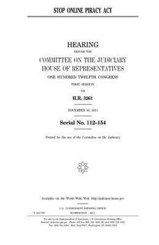 Paperback Stop Online Piracy Act Book