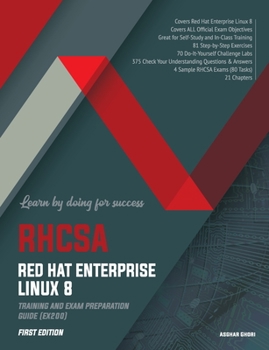 Paperback RHCSA Red Hat Enterprise Linux 8: Training and Exam Preparation Guide (EX200), First Edition Book