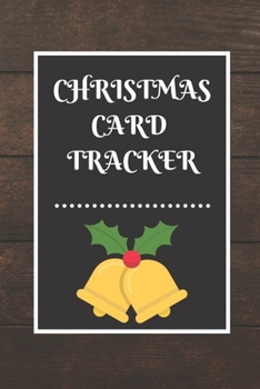 Paperback Christmas Card Tracker: An address book and tracker for the Christmas cards you send and receive Book