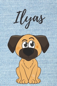 Paperback Personalisiertes Notizbuch - Hunde Ilyas: DIN A5, 120 blanko Seiten [German] Book