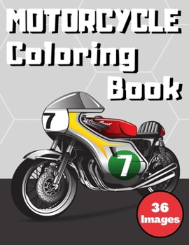 Paperback Motorcycle Coloring Book: Motorcycles & Motocross Scenes for Kids Book