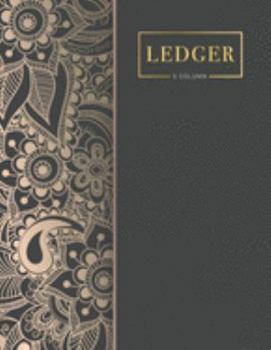 5 column ledger: Accounting Ledger Bookkeeping Record-Keeping, Expenses Debits Journal Business Financial Record Notebook For small and home-based businesses office, home or school.