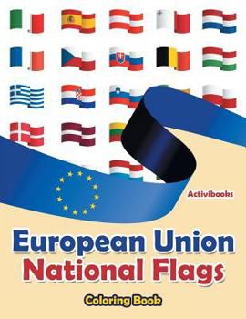 Paperback European Union National Flags Coloring Book