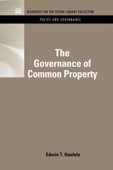 Hardcover The Governance of Common Property Resources Book