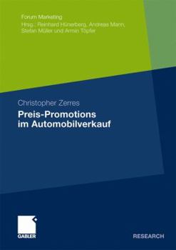 Paperback Preis-Promotions Im Automobilverkauf [German] Book