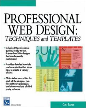 Paperback Professional Web Design: Techniques & Templates [With CDROM] Book