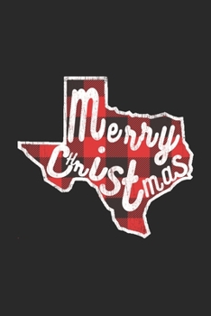 Merry Christmas notebook, Buffalo Plaid Christmas Texas State journal, 6x9" blank Lined 110 pages Texans gifts
