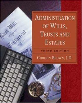 Paperback Administration of Wills, Trusts and Estates, 3e Book
