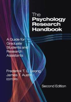 Hardcover The Psychology Research Handbook: A Guide for Graduate Students and Research Assistants Book