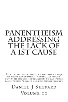 Paperback Panentheism Addressing The Lack of a 1st Cause Book