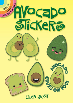 Paperback Avocado Stickers Book