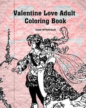 Paperback Valentine Love Adult Coloring Book
