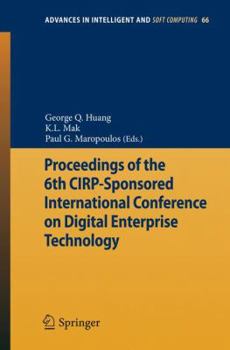 Paperback Proceedings of the 6th Cirp-Sponsored International Conference on Digital Enterprise Technology Book