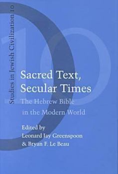 Hardcover Sacred Text, Secular Times. Book