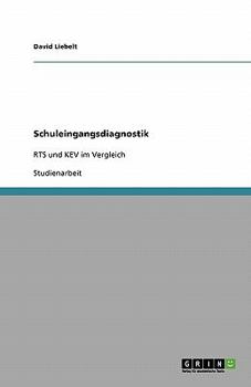 Paperback Schuleingangsdiagnostik: RTS und KEV im Vergleich [German] Book