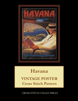 Paperback Havana: Vintage Poster Cross Stitch Pattern Book