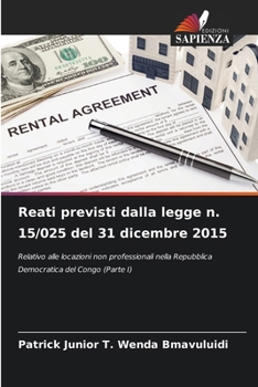 Paperback Reati previsti dalla legge n. 15/025 del 31 dicembre 2015 [Italian] Book