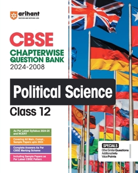 Paperback Arihant's CBSE Chapterwise Question Bank Political Science for Class 12th (2024-2008) Book