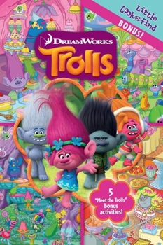 Hardcover DreamWorks Trolls: Little Look and Find Bonus!: - Book