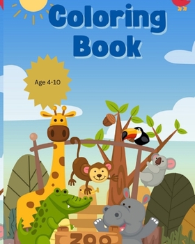 Paperback Coloring Book: Coloring book from age 4-8 [Large Print] Book