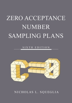 Paperback Zero Acceptance Number Sampling Plans Book