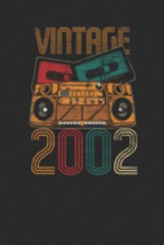 Vintage 2002: Dotted Bullet Notebook – Birthday Gift or Anniversary Gift Idea