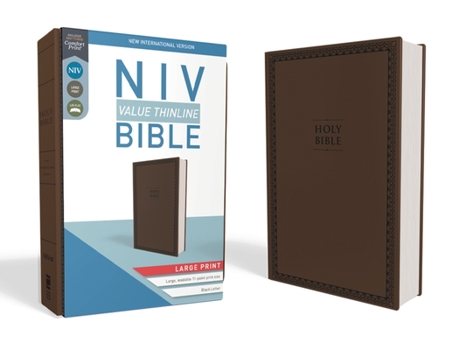 Imitation Leather NIV, Value Thinline Bible, Large Print, Imitation Leather, Brown [Large Print] Book