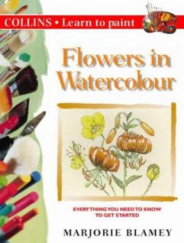 Paperback Flowers in Watercolour Book