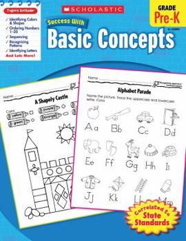 Paperback Scholastic Success with Basic Concepts, Pre-K Book