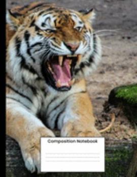 Composition Notebook: Cool Tiger College Ruled Notebook Lined Journal Gift For Men Women Boy Girl