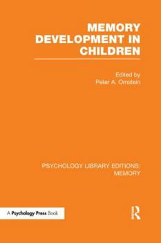 Paperback Memory Development in Children (Ple: Memory) Book