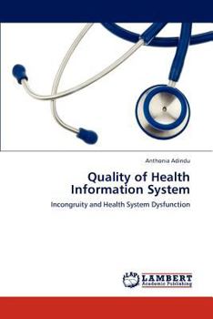 Paperback Quality of Health Information System Book