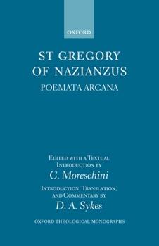 Hardcover St Gregory of Nazianzus: Poemeta Arcana Book