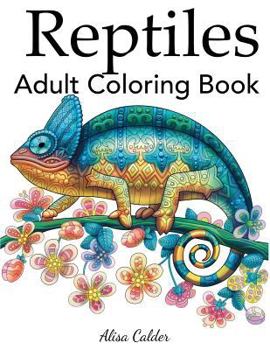 Paperback Reptiles Adult Coloring Book