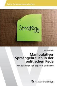 Paperback Manipulativer Sprachgebrauch in der politischen Rede [German] Book