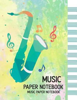 MUSIC PAPER NoteBook-Manuscript Paper : Manuscript Paper Standard Wire-Bound 12 Stave, Music Manuscript Paper, Staff Paper, Musicians Notebook (120 Pages/ 8. 5x11/12 Stave)